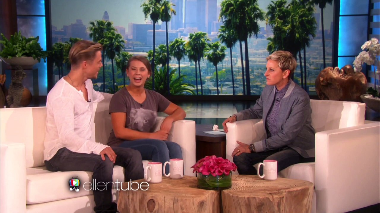 'DWTS' Partners Bindi Irwin and Derek Hough Visit Ellen