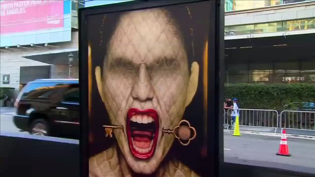 Lady Gaga looks red hot at American Horror Story: Hotel premiere