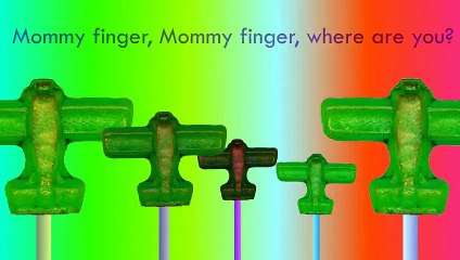 7 Yellow Flute Green Plane Red Sport Car and Horse Finger Family Barney Sugar Nursery Rhym