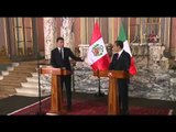 Perù - Dichiarazioni alla stampa con il Presidente Ollanta Humala Tasso (26.10.15)
