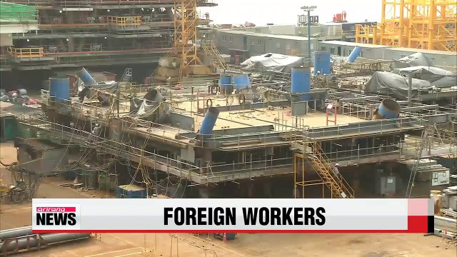 7.9% of all registered construction workers in Korea are foreigners