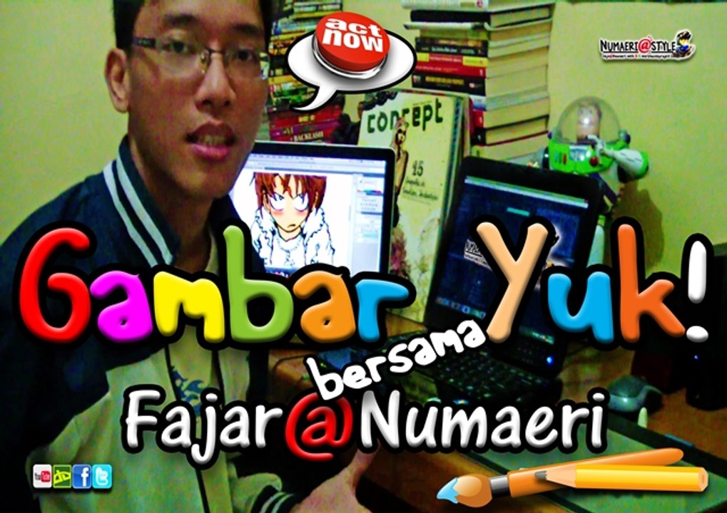 Akhirnya ngegambar juga! #1 - Gambar yuk! bersama Fajar@Numaeri