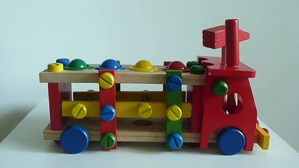 Конструктор-стучалка Машина - Мир деревянных игрушек