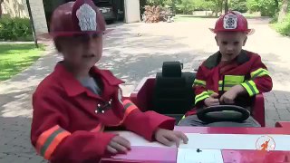 Ride On Fire Engine for Kids Unboxing, Review and Riding