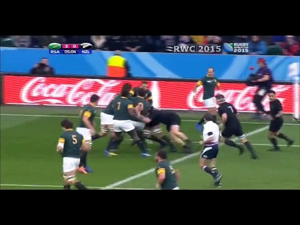 Rugby World Cup 2015. Semi-final: New Zealand vs. South Africa. 1st half.