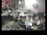 Waqtnews‬ ‪Tv‬ Office CCTV Footage During ‪‎Earthquake‬