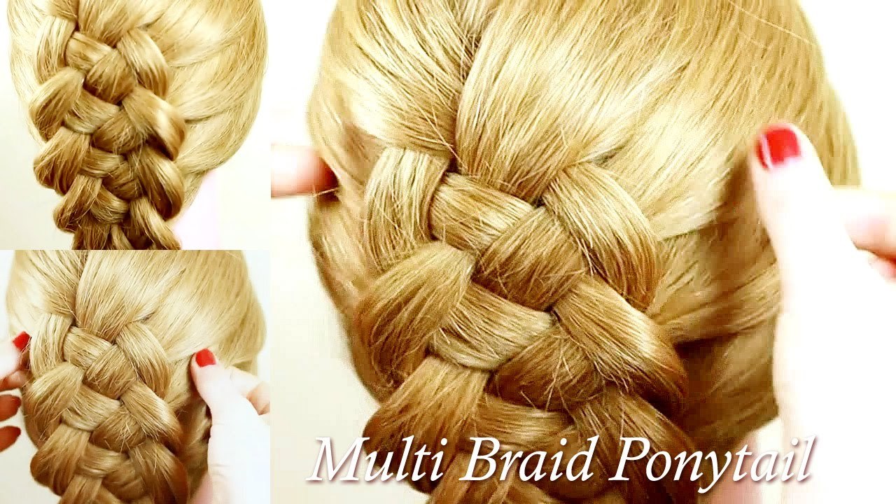 Five Strands Braid Hairstyle Tutorial