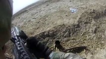 Afghanistan 12 Minutes Helmet Cam Firefight In Open Terrain