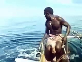 صيد القروش بطريقة بدائية مكسح قلبو