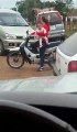 Fail Mother On Motorcycle Carries Her Baby In One Arm and Crashes-Entertainment Stuff-by Funny Videos Collection