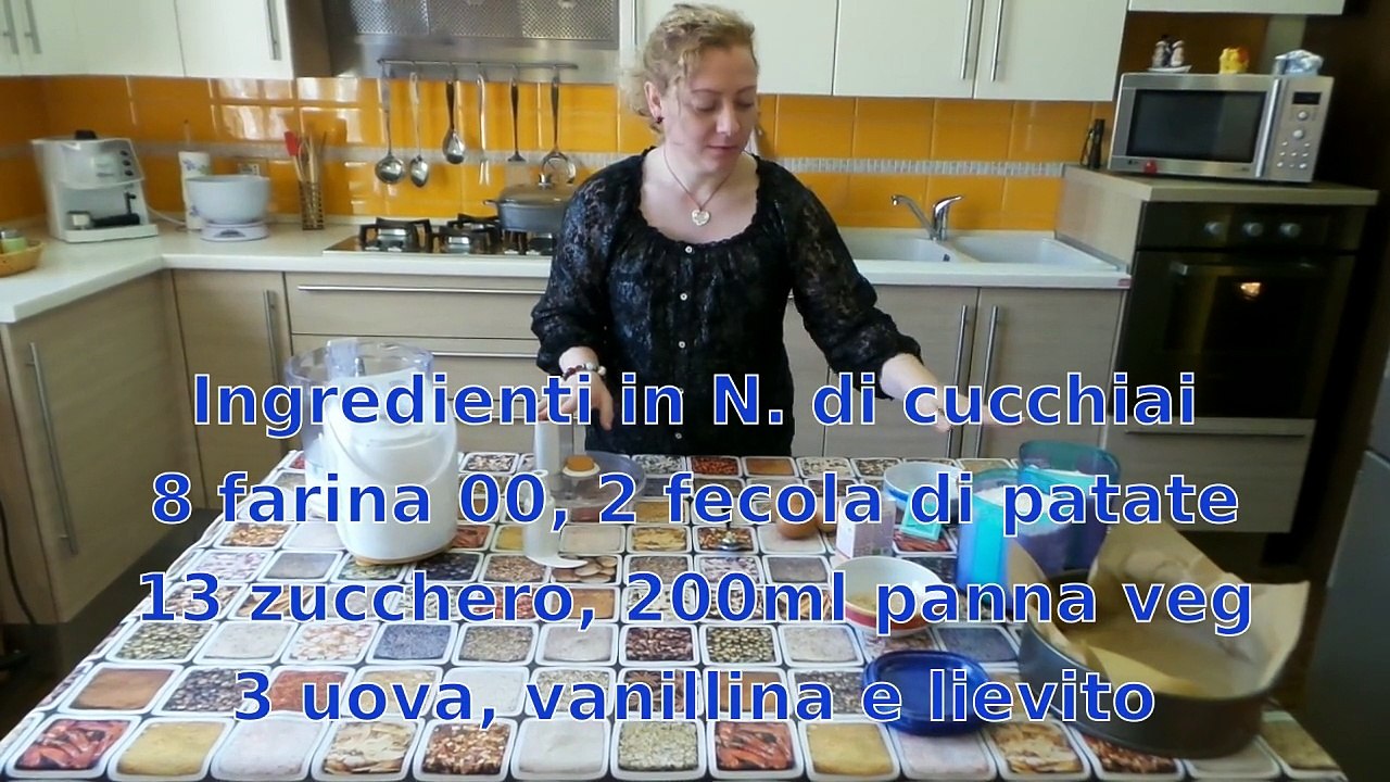 torta facile veloce e sofficissima senza pesare con robot da cucina