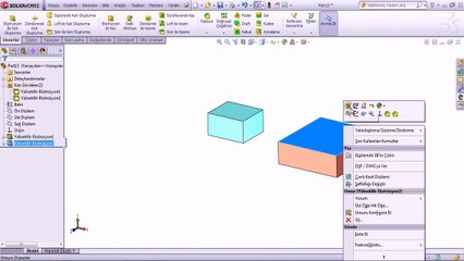 Solidworks 3d çizim govde kavrami