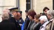 François Hollande et Manuel Valls arrivent à la cérémonie d'hommage aux victimes de l'accident de Puisseguin