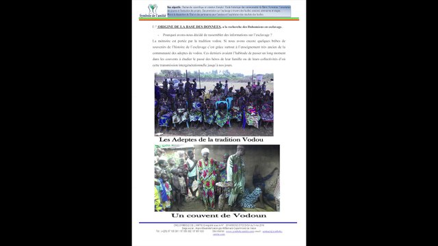 La base de données « À la recherche des dahoméens en esclavage »