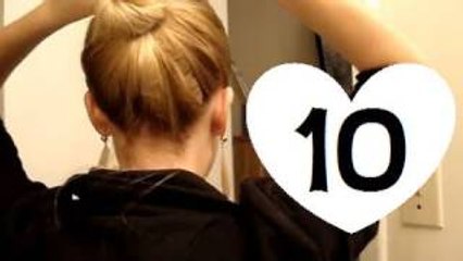 10 Easy, Quick Everyday Hairstyles for long hair & hairstyles for medium hair