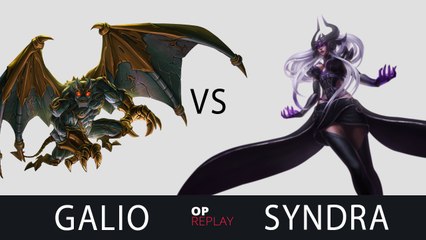 Galio vs Syndra - C9 Hai KR