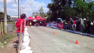 Drag bikes wheelie during the race