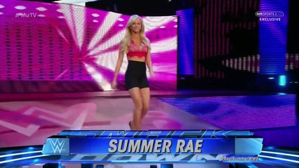 Summer Rae, Dolph Ziggler, The Miz and Tyler Breeze Segment