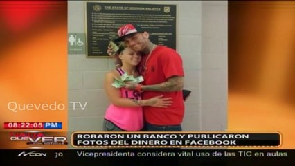 Se robaron un banco y publicaron fotografías en Facebook