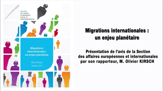 Migrations internationales : un enjeu planétaire - cese