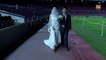 A courtship that began at Camp Nou ends in a wedding there two seasons later