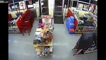 LiveLeak - Robber Slaps Female Clerk With Gun During Robbery