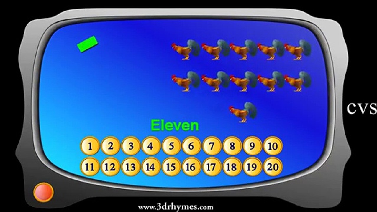 Learn Numbers for Children - 3D Animation Counting 1-20 Numbers song ...