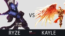 Ryze vs Kayle - SKT T1 Faker KR LOL MMR 2000LP