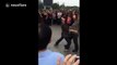 Hilarious dancing 'aunties' in Chinese square