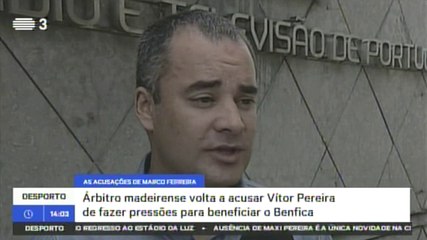 BRONCA | Marco Ferreira volta a acusar Vítor Pereira de pressão para favorecer o benfica (25/10/2015)