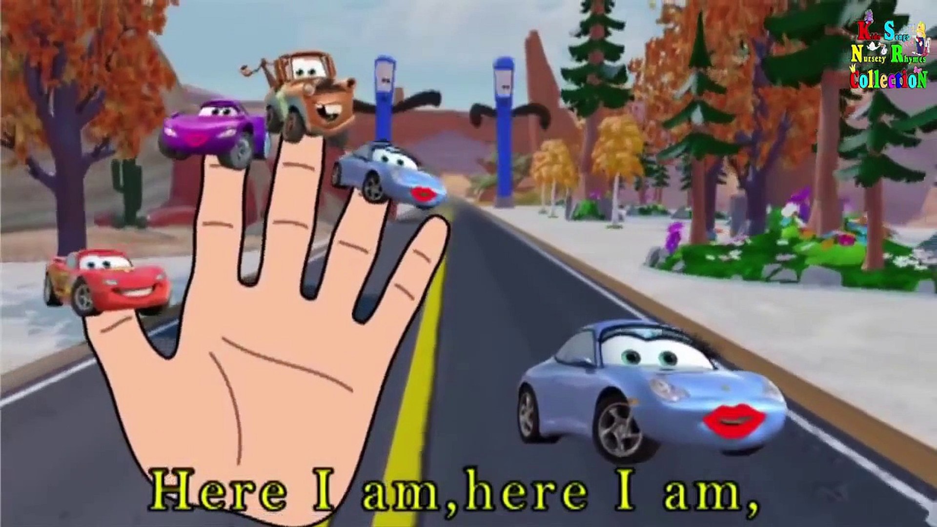 CARS Finger Family Song For Kids - Nursery Rhymes for Children
