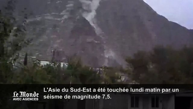 Glissement de terrain au Pakistan suite au séisme