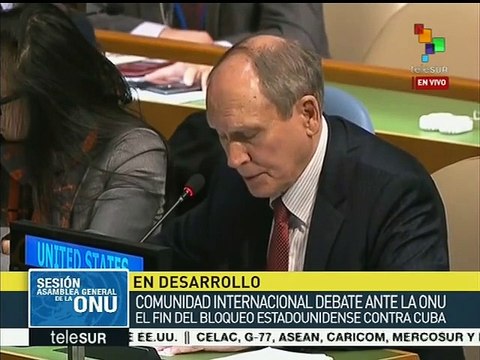 EE.UU. rechaza en la ONU petición para levantar bloqueo a Cuba