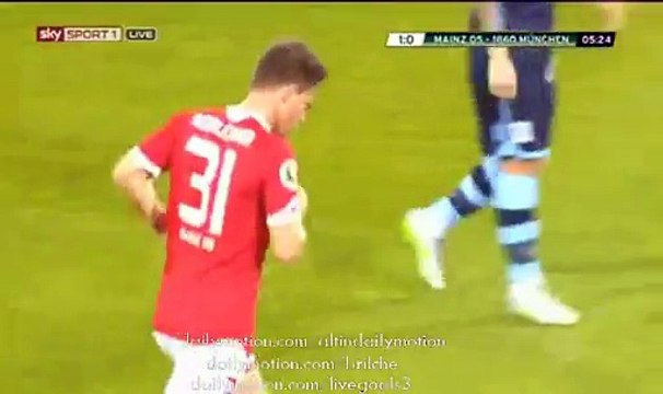 1-0 Florian Niederlechner Fantastic Goal - Mainz 05 v. 1860 Munchen - DFB Pokal - 27.10.2015
