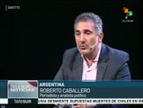 Caballero: Triunfo de Macri debilitaría socialmente a la Argentina