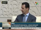 Bashar al-Asad asegura que acabará con el terrorismo en Siria