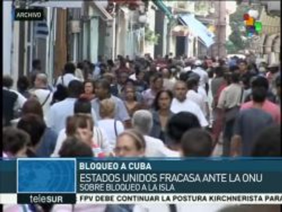 EE.UU.: miembros de Naciones Unidas votarán bloqueo a Cuba