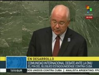 Venezuela reitera su rechazo al bloqueo contra Cuba ante la ONU