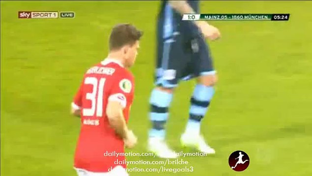 Florian Niederlechner Fantastic Goal - Mainz 05 1-0 1860 Munchen - DFB Pokal - 27.10.2015
