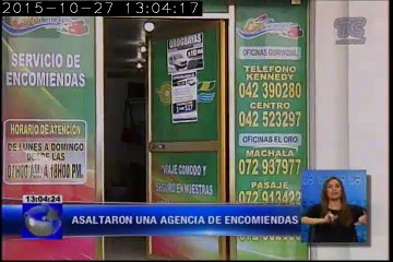 Asaltaron una agencia de correos al norte de Guayaquil