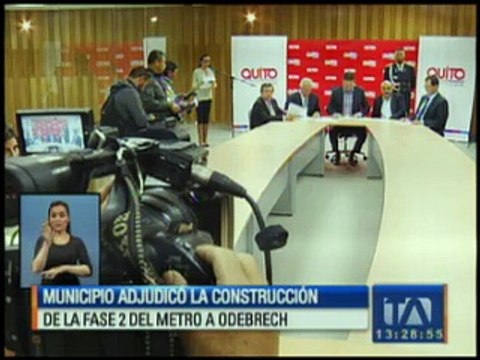 Municipio de Quito adjudicó la construcción de la fase 2 del metro a Odebrech