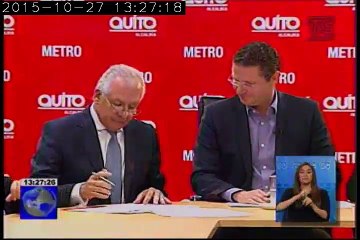 Se firmó la adjudicación para construir segunda fase del metro de Quito
