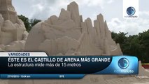 Mira el castillo de arena más grande del mundo construido en Miami
