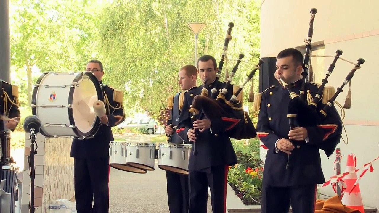 Fanfare et bagad de la 9e brigade d'infanterie de marine du RICM de Poitiers