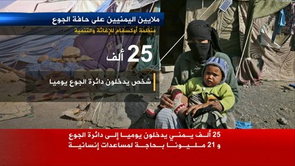 ملايين اليمنيين يقفون على حافة الجوع