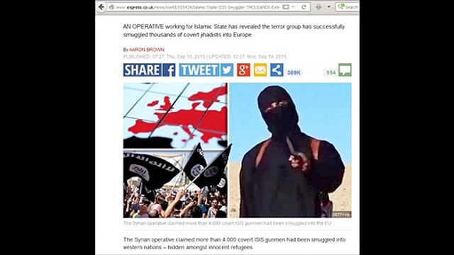 Islamic State has smuggled THOUSANDS of extremists into Europe as refugees