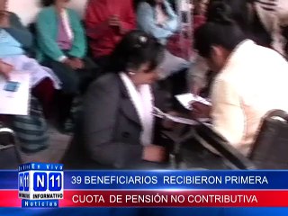 N11 39 BENEFICIARIOS DE LA PENSION NO CONTRIBUTIVA PARA PERSONAS CON DISCAPOACIDAD RECIBIERON HOY LA PRIMERA CUOTA