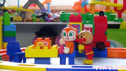 アンパンマン とたのしいレールバケツ ブロックラボ おもちゃ Anpan