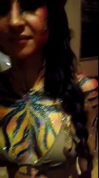 Norcon Star Wars bikini Avatar mashup bodypaint