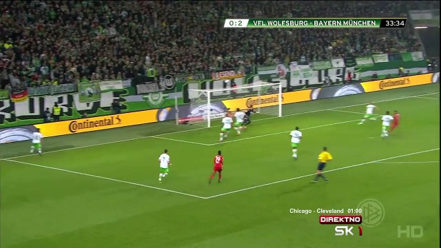Thomas Müller 0:3 Great Goal | Wolfsburg - Bayern Munich 27.10.2015 HD